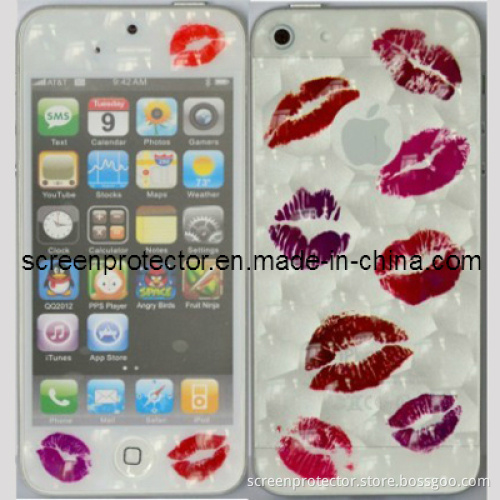 3D Kiss and Water Cube Design for iPhone 5 Front and Back